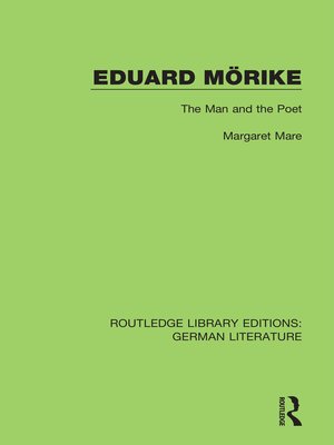 cover image of Eduard Mörike